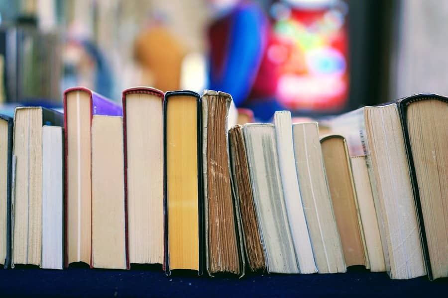 Happy School children, reading books